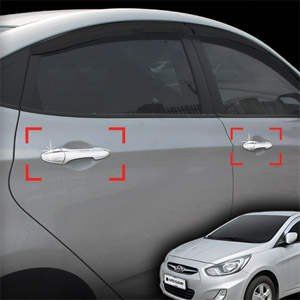 [ Accent 2011~ auto parts ] Door catch chrome molding(Smart key type)  Made in Korea